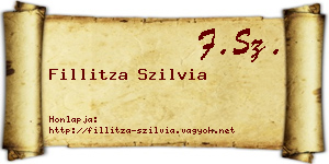Fillitza Szilvia névjegykártya